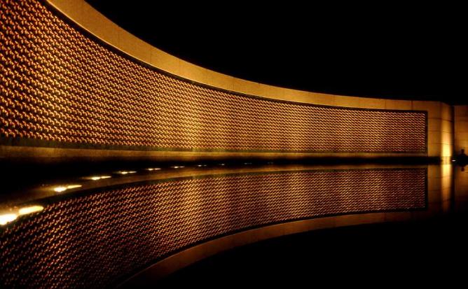 Wall of Stars at the National World War II Memorial